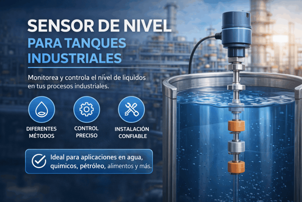 Cómo elegir un sensor de nivel para tanques industriales