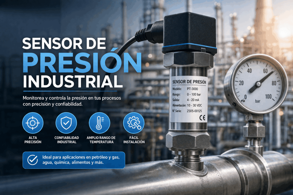 Cómo instalar y calibrar un sensor de presión industrial